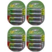 16 AA NiMH Pre-Charged 1.2v 2100mAh Rechargeable Batteries by GP Recyko