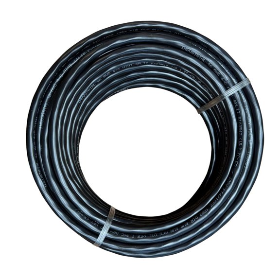 16 AWG 4-Conductor Stranded Mini-Split Cable 100% Copper 250 FT (Black) UL Listed, 600V - Made in USA (Extra Large, 250.0, Foot)$$Tools & Hardware Other