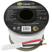 16 AWG CL2 Rated OFC Speaker Wire, GearIT Pro Series 16 Gauge OFC Oxygen Free Copper UL CL2 Rated for In-Wall Speaker Wire Cable