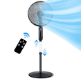 thumbnail image 1 of 16" Oscillating Pedestal Fan with Remote, 3-Speed Stand up Fan with Adjustable Height and Tilt, Less Noise Cooling Fan, for Home Office Room Bedroom, 1 of 6