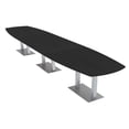 thumbnail image 1 of 16' Arc Boat Modular Conference Table Metal Bases Power And Data, 1 of 5