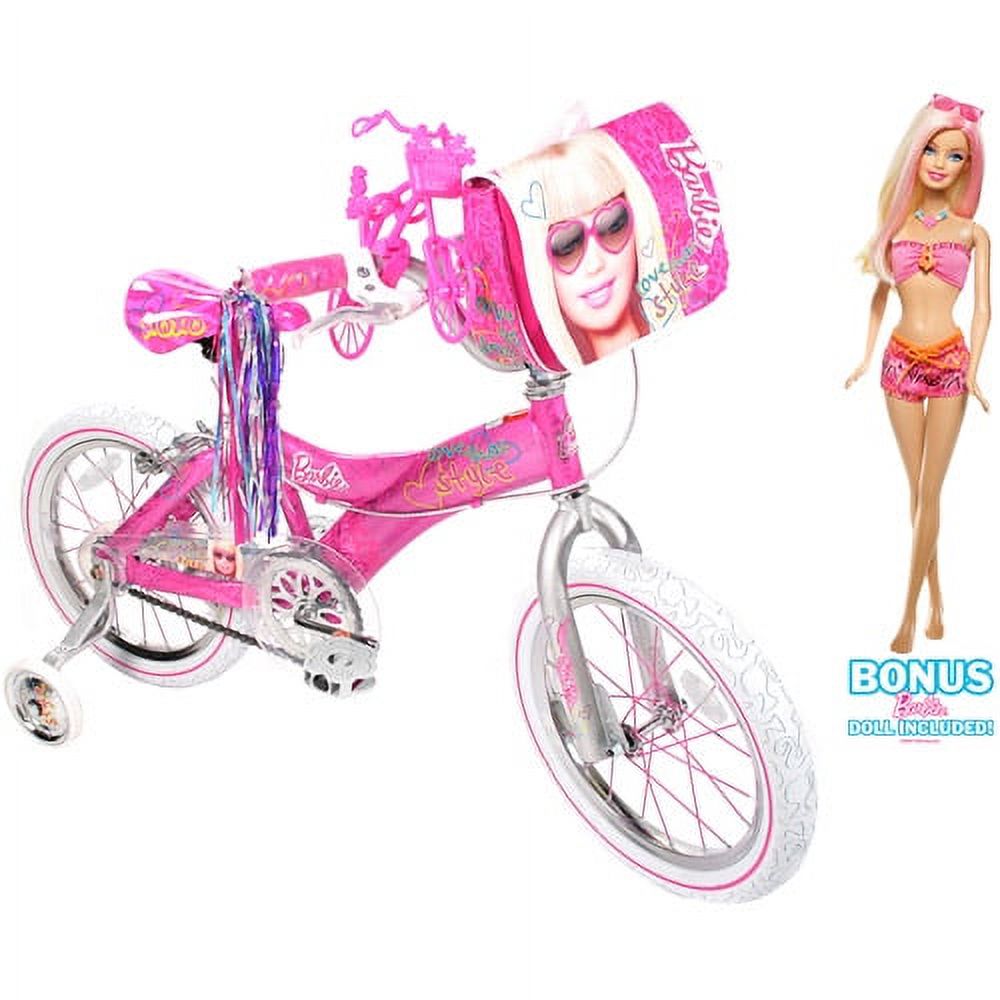 16" Barbie Bike W/doll - Walmart.com