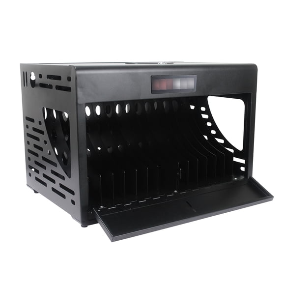 16 - Bay, Steel - Made Charger - Charge and Store 16 Items Together - In Library, Office Areas - No Assembly Required