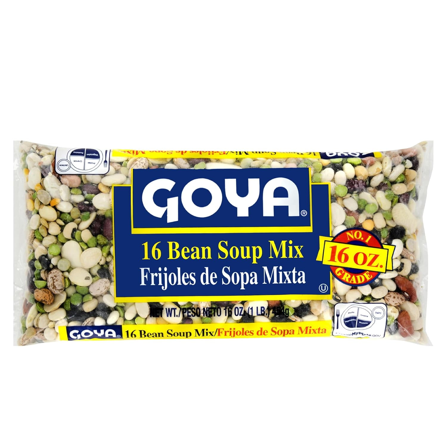 16 Bean Soup Dried Bean Mix by Goya, Bean Soup Mix and Soup Starter