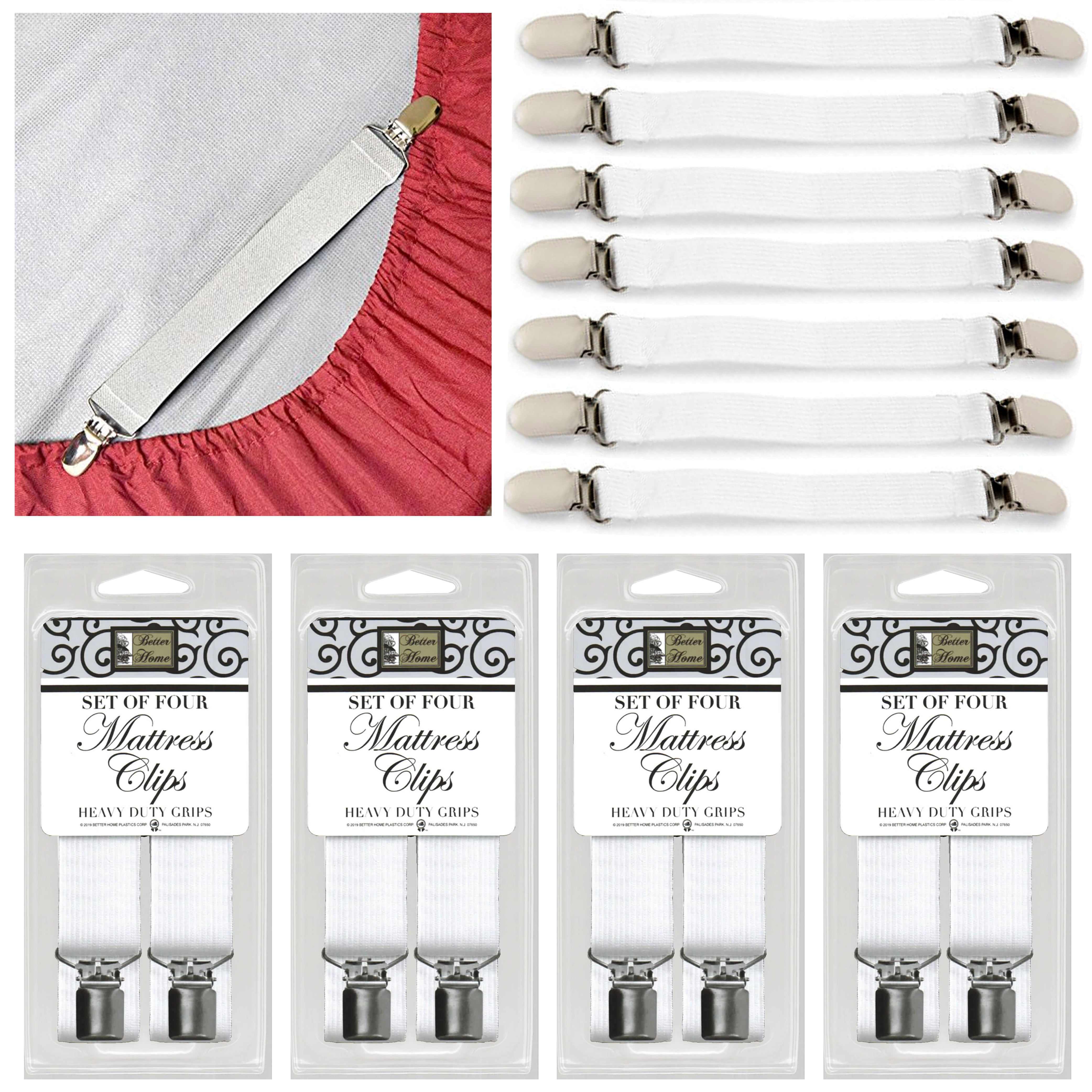 EEEkit 2Pcs Adjustable Bed Sheet Clip Straps, Mattress Cover Corner  Fastener, 27.6 - 47.2 