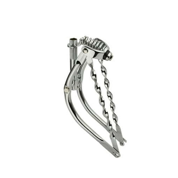 16" Bent Spring Fork 1" W/Twisted Bars Chrome. Bike fork, bicycle fork, lowrider bike fork lowrider bicycle fork