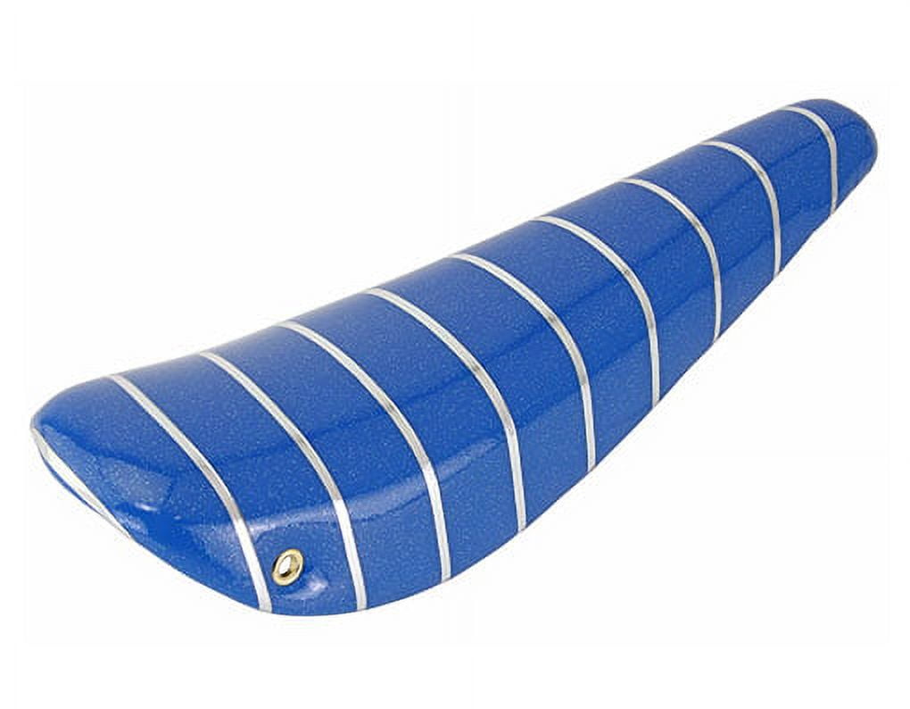 16 Bike Banana Saddle Sparkle Blue with Silver Stripe. Banana seat for 16 bikes. Bicycle part for lowrider BMX cruiser bike part. Walmart