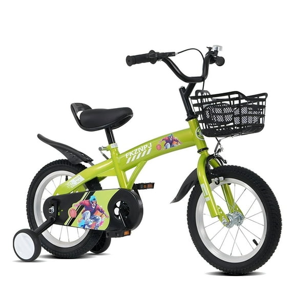 16 in Bike with Training Wheels, SHINPT Sporty Kids Bike for Boys and Girls Aged 4-7 Years, Bicycle for Kids with Adjustable Saddle, Training Wheels for 16 in Bike, Toddler Bike with Many Colors