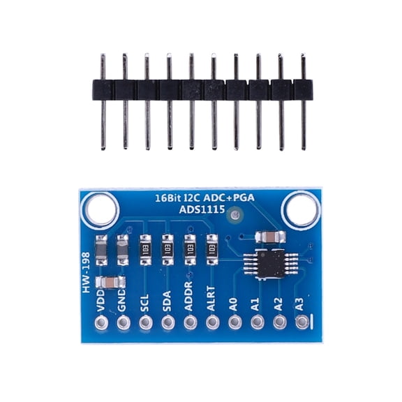 16 Bit I2C ADC Analog-to-Digital Converter Module (Old Version), 4 Channel 8SPS-860SPS ADC Module for Raspberry Pi Arduino Portable Instrumentation