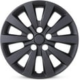 thumbnail image 1 of 16" Black Matte Hubcaps Compatible with 2011-2017 Nissan Leaf,2013-2019 Nissan Sentra,Snap-on Installation Wheel Rim Covers Compatible with Steel Wheels,1 Piece, 1 of 7