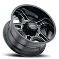 thumbnail image 1 of 16" Black With Diamond Cut Accents Armageddon 153 Wheel by Ultra Wheel 053-6681BK, 1 of 2