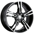 thumbnail image 1 of 16" Black With Diamond Cut Accents Saber 292 Wheel by Ultra Wheel 292-6710B, 1 of 2