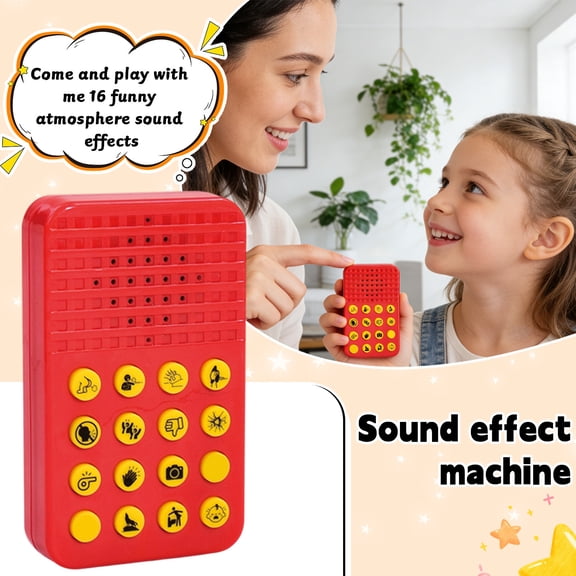 16-Button Prank Sound Effect Box, Gag Voice Machine with Funny Audio Player for Parties Gatherings Daily Fun