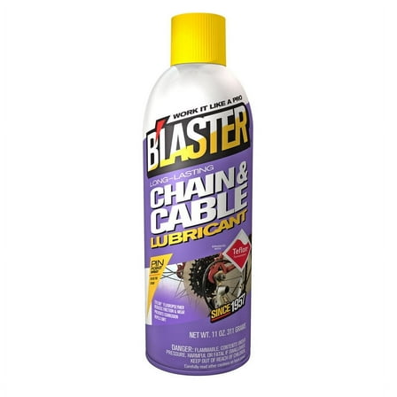 B'laster 16-CCL Chain and Cable Lubricant, 11 oz, Aerosol Can, Each 1