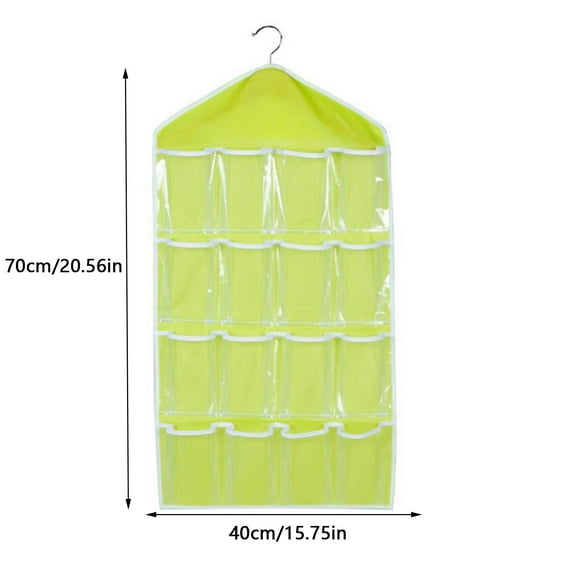 16 Cells Door Hanging Bags Classroom Organization and Storage Wall Hanging Bag Baggie Organizer for Drawer Hanging Drawers for Closet Coat Hangers Clothes Storage Bag