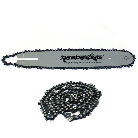 16 Chainsaw Bar & 2 Chains Combo 3/8 .050 55 DL Compatible with Stihl / Fits 009, 010, 011, 012, 015, 025, MS170, MS171, MS180, MS190 / Compatible with Oregon Part # 557502, 105703