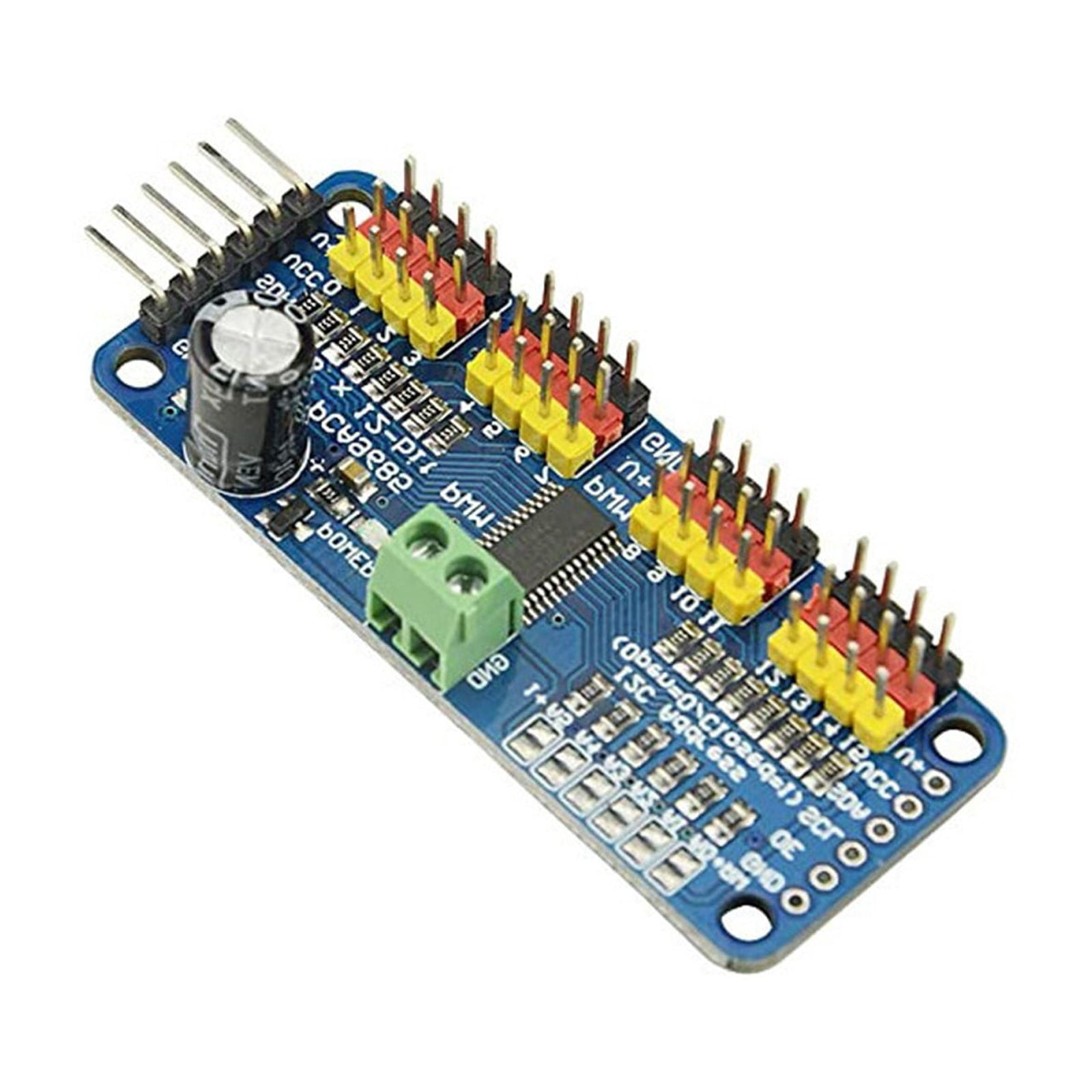 16 Channel 12-Bit Servo Shielding Driver I2C PCA9685 Module Expandable ...