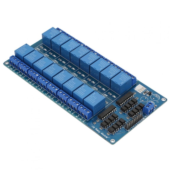 16-Channel 5V Relay Module Board with Optocoupler Protection for Microcontroller PLC Automation Control