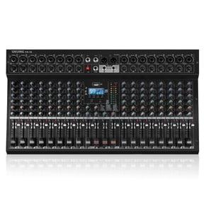 16 Channel Mixer, Professional Audio Mixing Console Studio DJ Board with Bluetooth, 99 DSP Effect,USB Recording, 48V Phantom Power, Reverb, MP3 Player for Live Sound Karaoke Performance