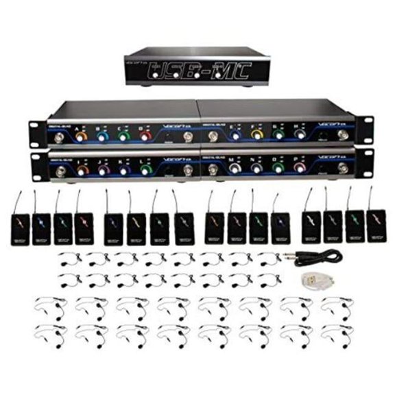 16 Channel Wireless Microphone & USB Interface, Black