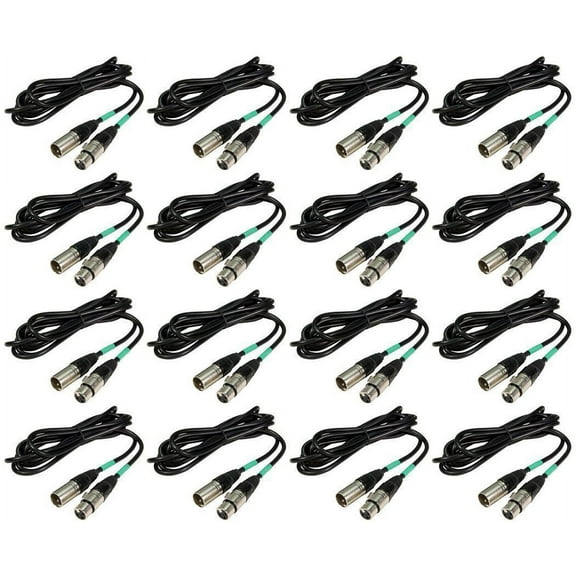 16 Chauvet DMX3P5FT 5 Foot DMX Lighting 3 Pin XLR Female To Male DMX Cables