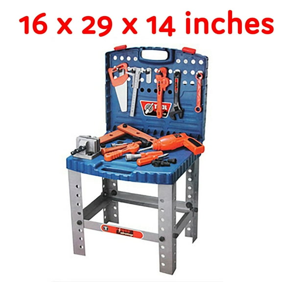 16" Childrens Toolbox Playset 16 x 29 x 14 inches