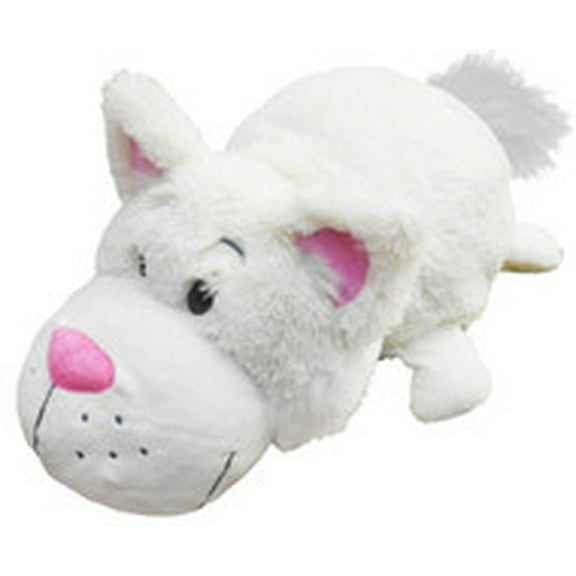 16" Chocolate Lab to White Cat FlipaZoo 2 in 1 Plush
