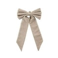 thumbnail image 1 of 16" Christmas Tree Topper Bow, Large Bow for Decor, Birthday Party Backdrop, Ribbon Hanging Decor for Christmas Room Backdrop Wedding Party Coquette Room Decorations (Khaki,Velvet), 1 of 4
