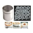 thumbnail image 1 of 16 Coffee Stencil Cafe Barista Tools Latte Maker Cappuccino with Powder Shakers, 1 of 1