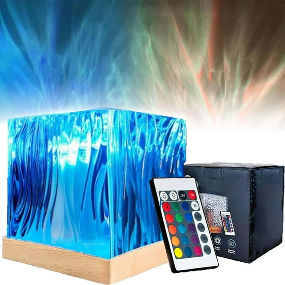 16 Color Aurora Borealis Projector - Magical Crystal Atmosphere Light, Ambient Lighting for Bedroom, Dinner Bar & Game Room