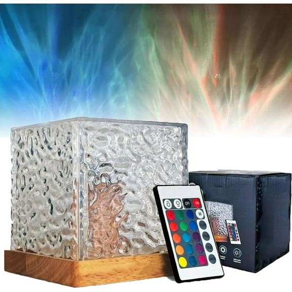 16 Color Aurora Borealis Projector - Magical Crystal Atmosphere Light, Ambient Lighting for Bedroom, Dinner Bar & Game Room