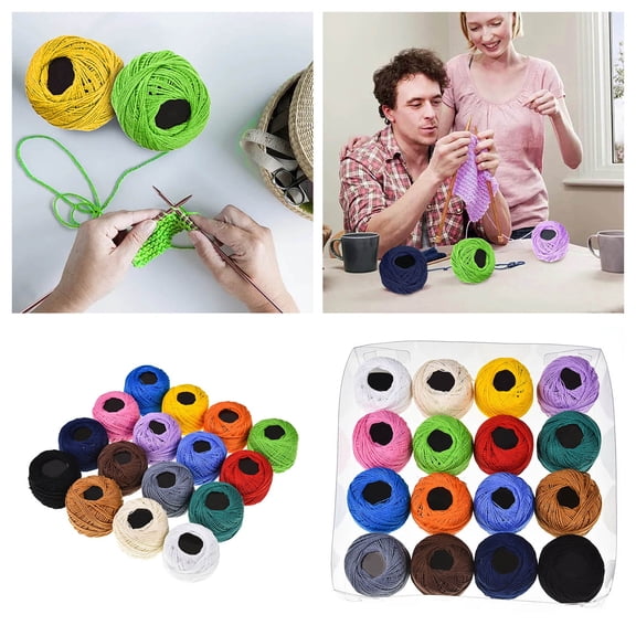16 Color Cotton Embroidery Thread Set, Monochrome Sewing Thread for DIY Handmade Crafts, Colorful Cross Stitch Floss Kit for Knitting and Crochet Projects