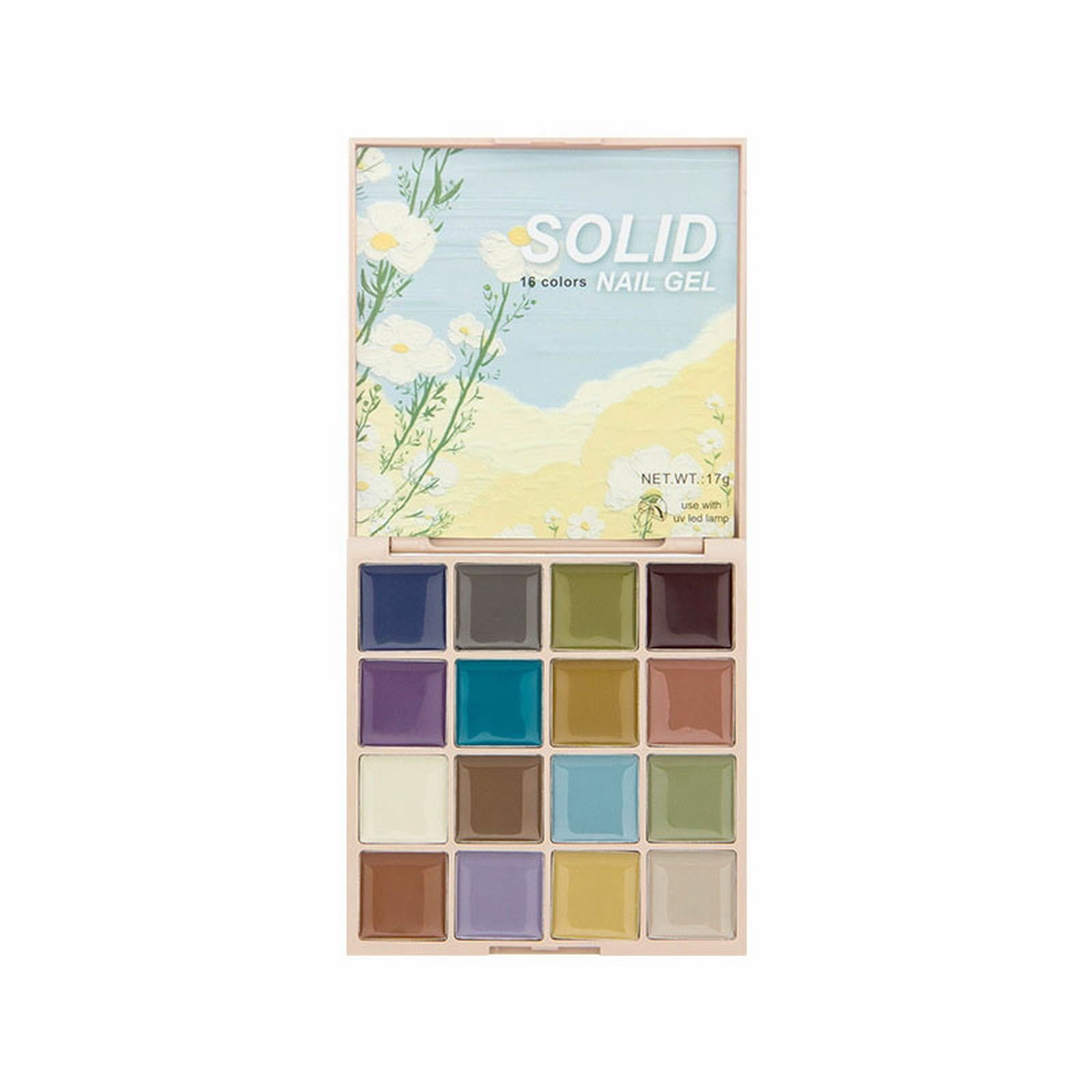 16 Color Solid Nail Varnish Can Popular Color Solid Paint Glue