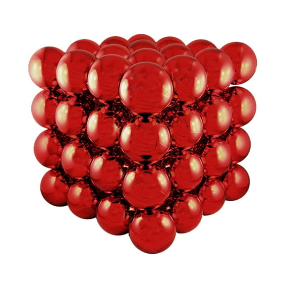 16" Commercial Sized Shiny Red Shatterproof Christmas Ball Ornament Cube