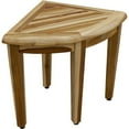 thumbnail image 1 of 16" Compact Teak Corner Shower Stool with Shelf in Natural Finish, 1 of 3