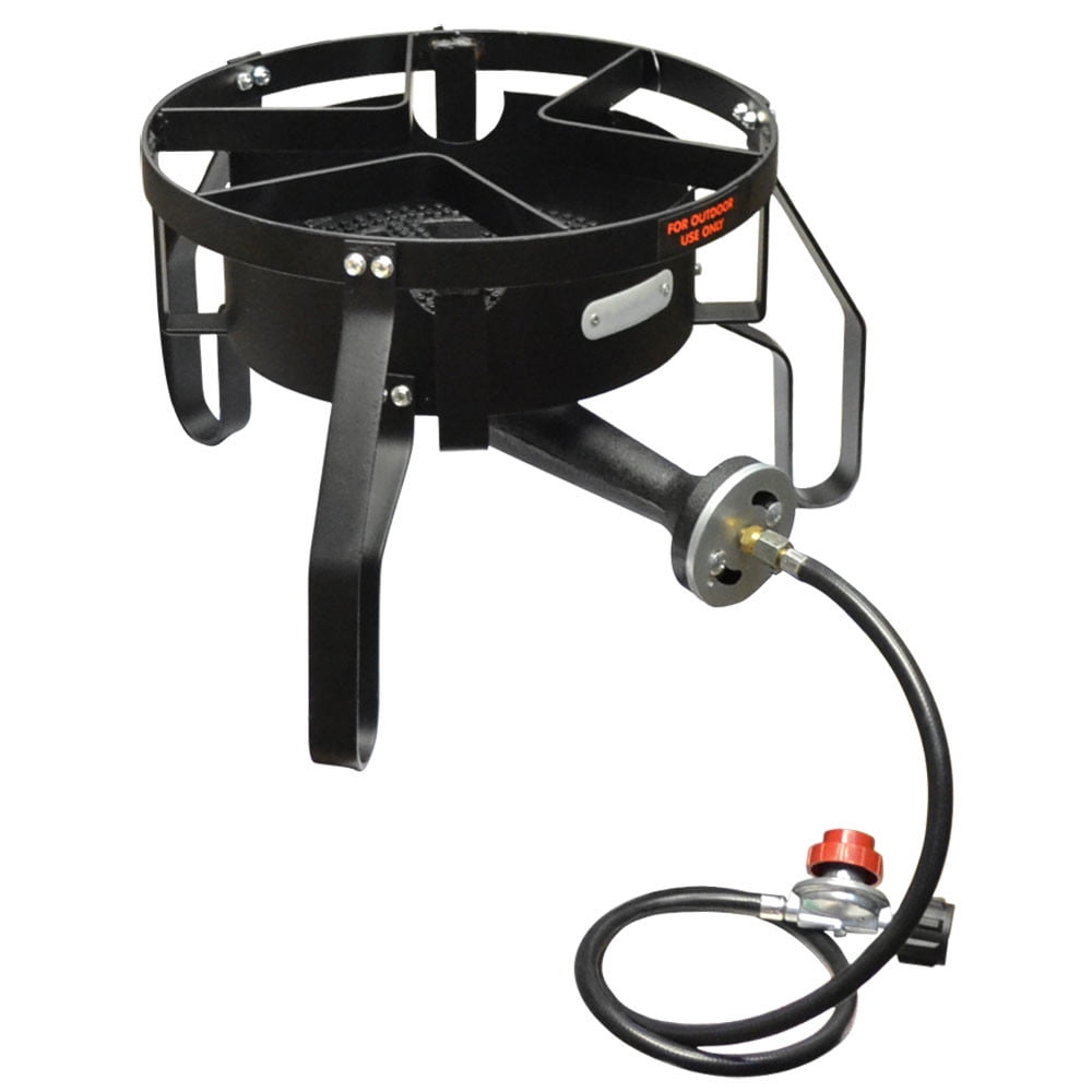 16" Cooking Surface Single Burner Stove HD Steel Frame 12" Tall