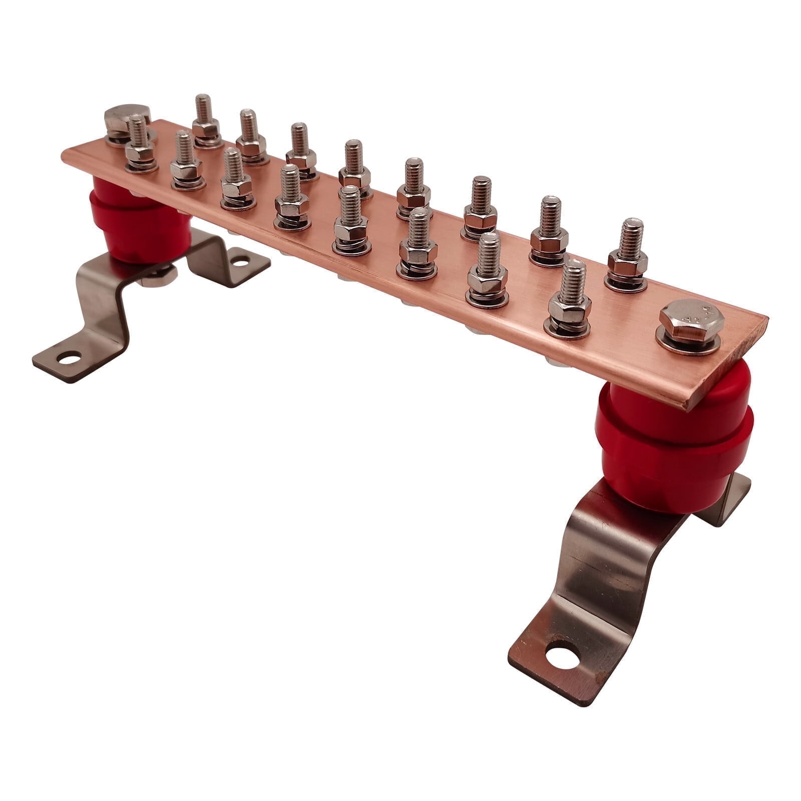 10″ Copper Ground Bus Bar with 16 Terminal Positions, 900A Grounding ...