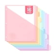 thumbnail image 1 of 16 Count Dividers with Two Pockets, 8 tab Binder Dividers Binder Organizer, Binder Divider with Tabs for School Office and Home Organization 28.5x23.6x1cm, 1 of 5