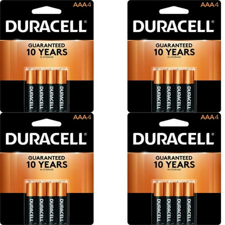 16 Count Duracell AAA Coppertop Alkaline Long Lasting Batteries (4 Packs Of 4)