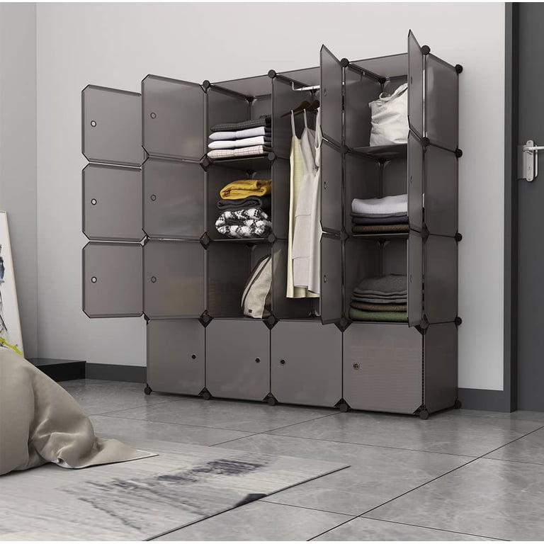 16-Cube Closet Organizer, Plastic Modular Cube Storage Shelves  display picture 1