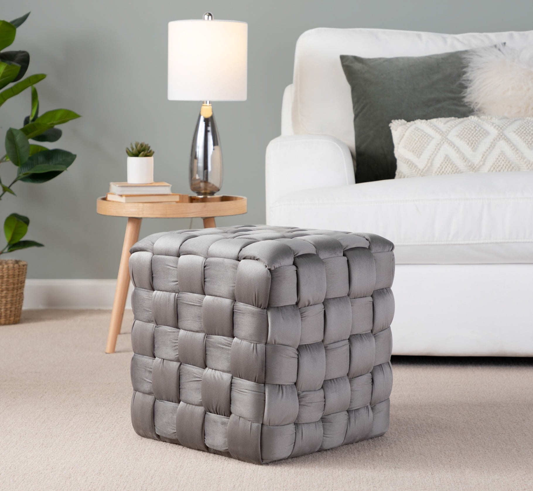 Foam ottoman cube discount