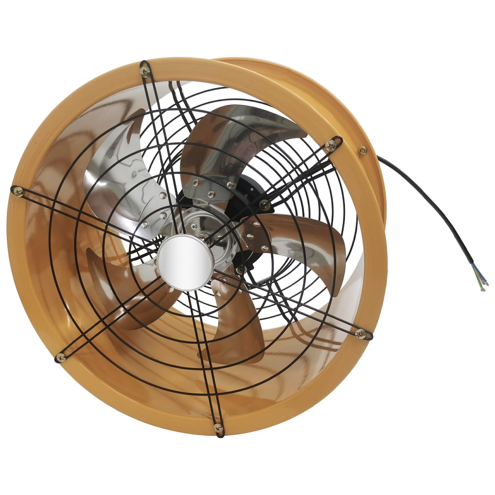 16" Cylinder Explosion Proof Axial Pipe Fan Wall Mounted Ventilator for Kitchen Warehouse 220V