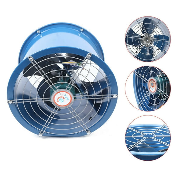 16'' Cylinder Pipe Fan Exhaust Flow Extractor Fan Blower Ventilator 1420r/min 16" Axial Fan Cylinder Pipe Spray Booth Paint Fumes Exhaust Round Fan 1420RPM Cylinder Pipe Fan Spray Booth Paint Fumes