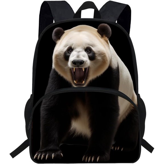 16" Dinosaur Print Backpack - Preppy Style Graphic Daypack with 3D Visual Effect, Large Capacity Polyester Bookbag for Back-to-School, Stylish School Travel Rucksack with Padded Straps