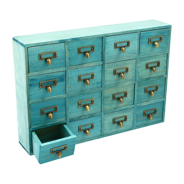 16Drawer Tabletop Storage 16 Drawers Apothecary