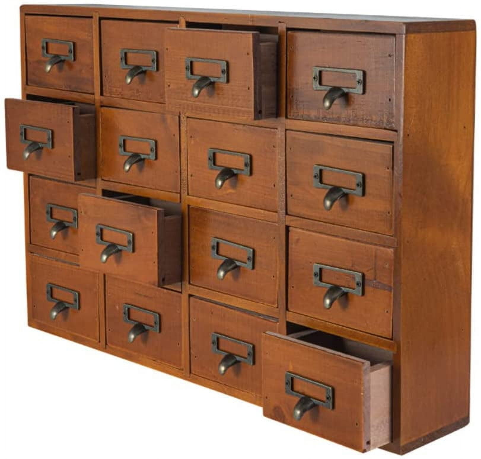 16 Drawers Apothecary with Drawers Tabletop Apothecary Chests