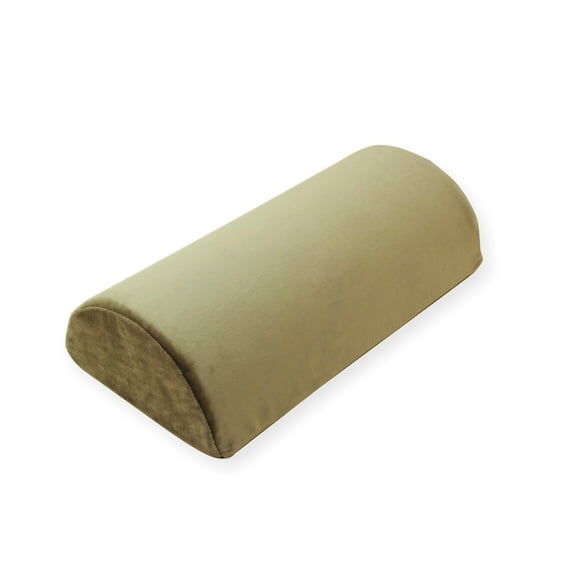 16"Dreamsweet D-Shape Memory Foam Half Roll Bolster Round Pillow w/ Removable Cover
