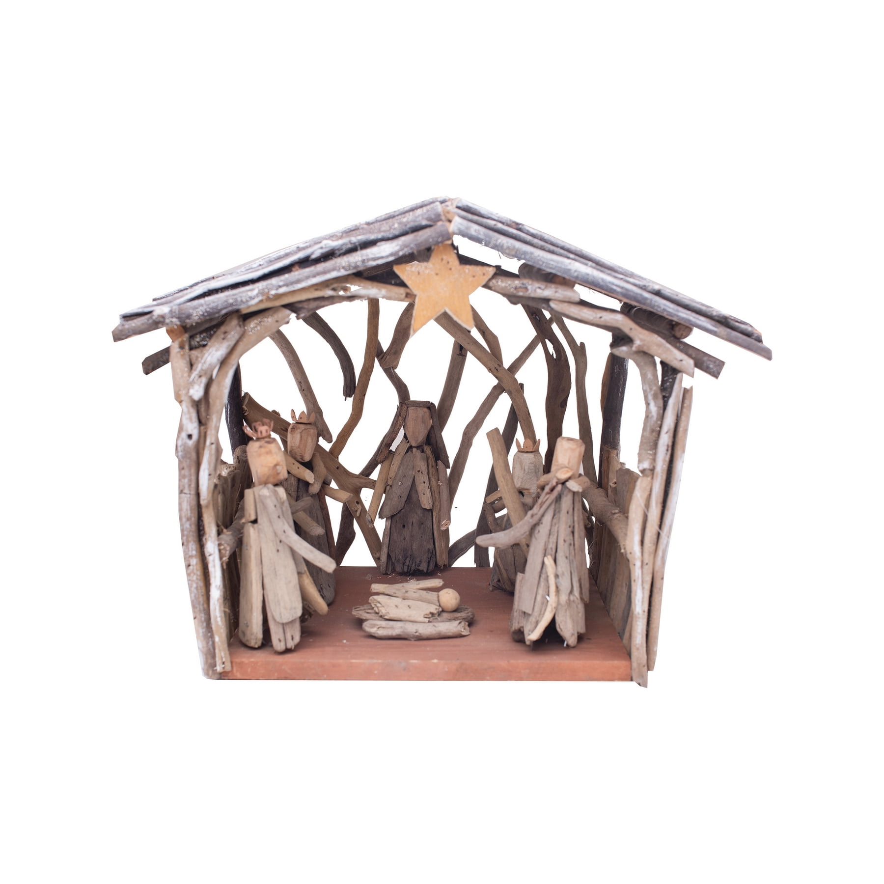 16" Driftwood Christmas Nativity Christ, Large Figurine Single