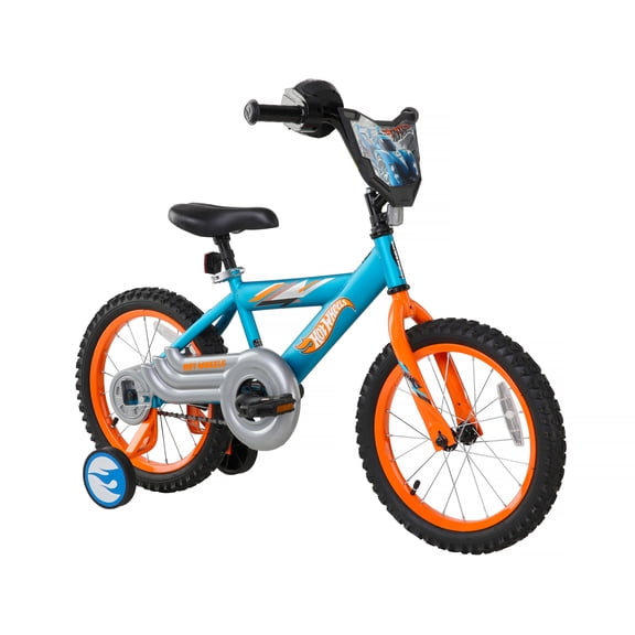 Dynacraft Hot Wheels Boys 16-Inch BMX Bike for Ages 5-7, Blue