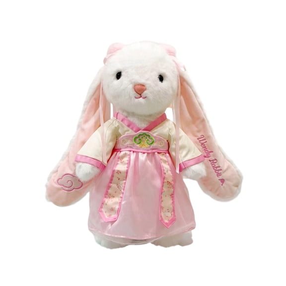 16" Easter Bunny Plush Toy in Traditional Hanfu,Cute Stuffed Rabbit Doll for Easter Gifts,cute Small Soft Stuffed Animal Bunny Rabbit Plush Toy for Girls